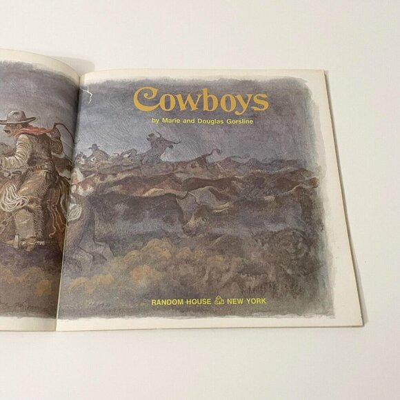 Vintage 1978 Cowboys by Marie and Douglas Gorsline Random House - Picture 13 of 16